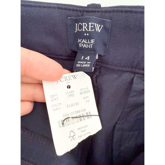 J Crew Factory | NWT | Kallie straight-leg pant in Navy | Sz 14 - Picture 6 of 10